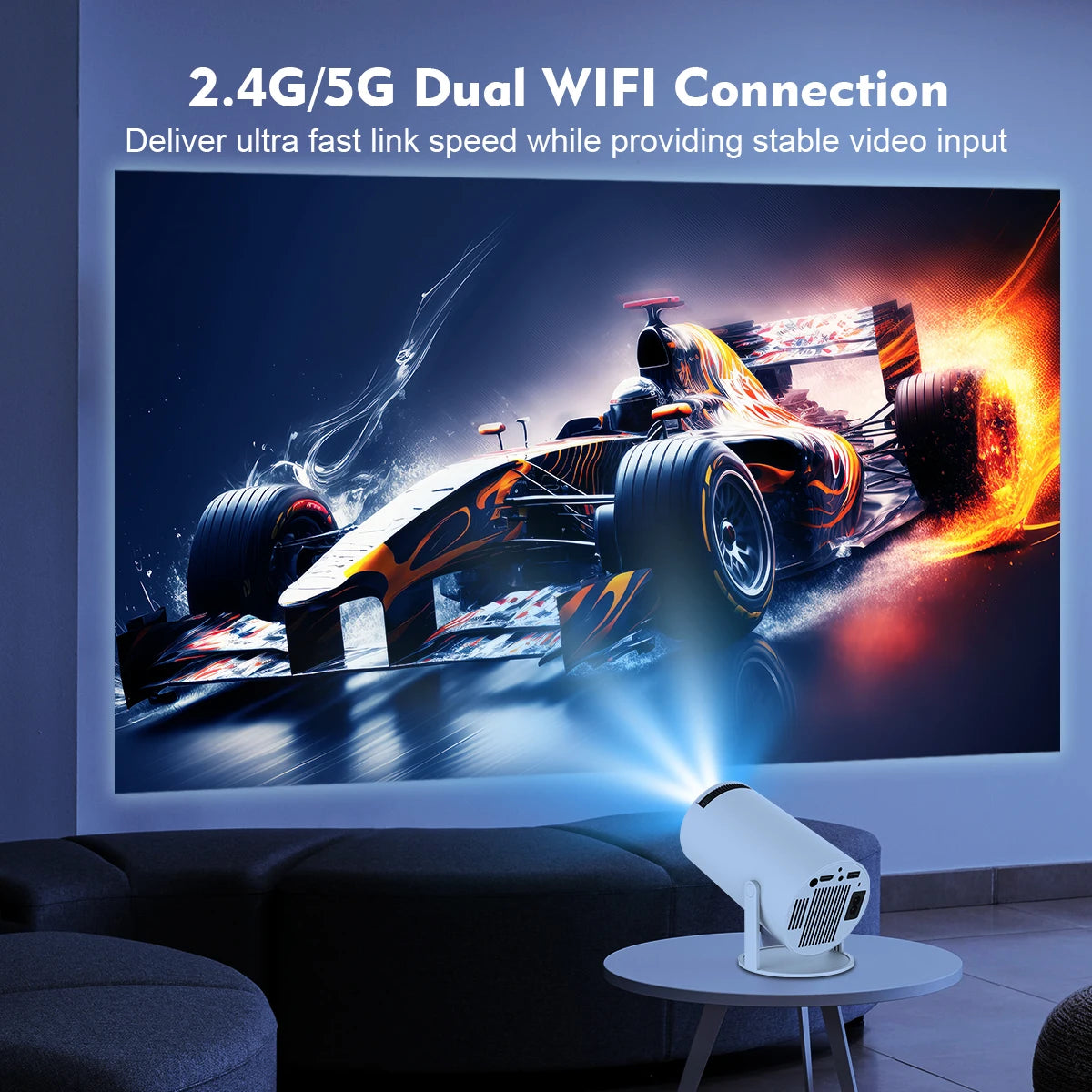 MAGCUBIC HY300 Pro Portable Bluetooth Home Cinema Projector