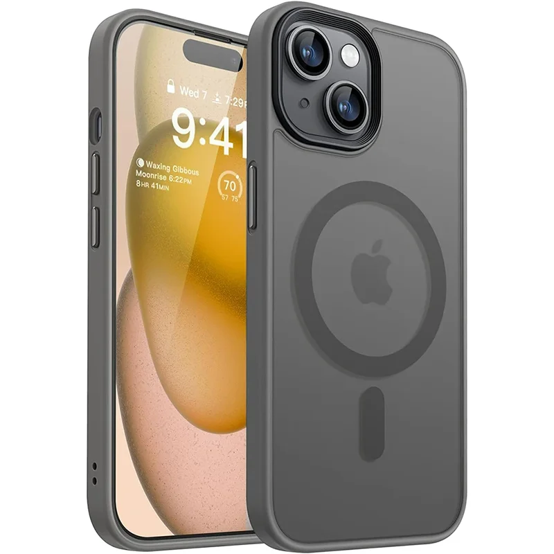 Translucent MagSafe Shockproof Hybrid Armor Case for iPhone