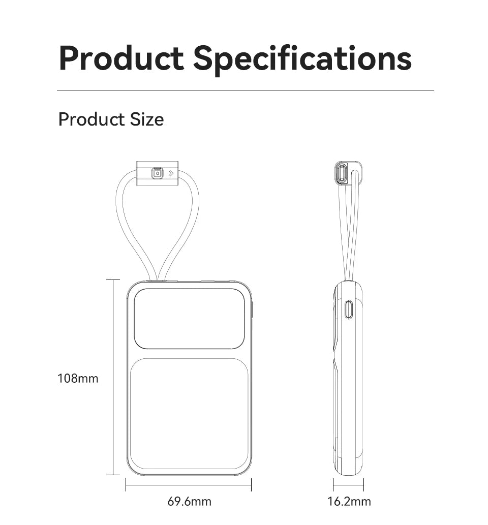 KUULAA 22.5W 10000mAh Quick Charging Portable Charger and Power Bank