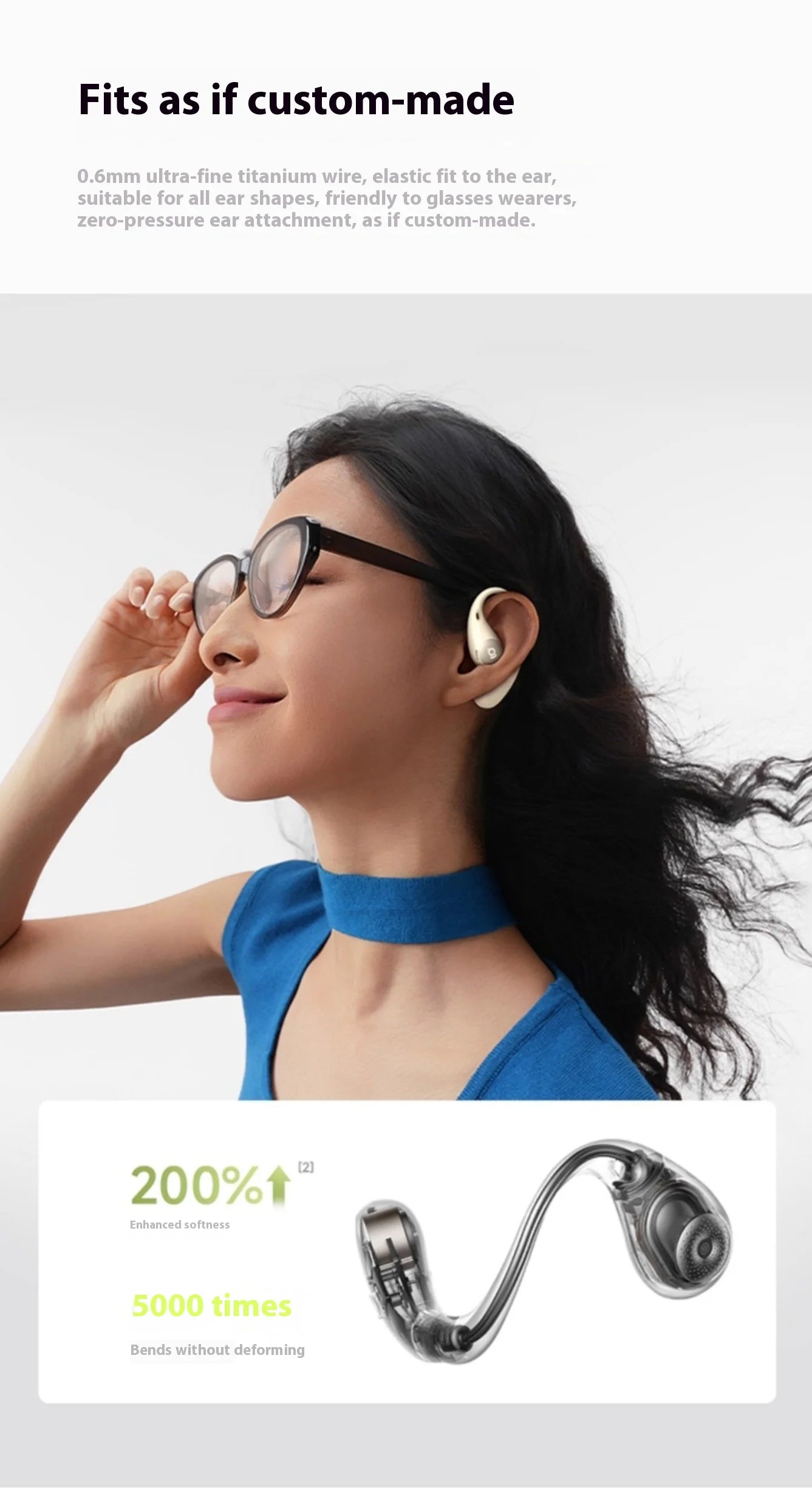 BASEUS BF1 Bluetooth Wireless Open Ear Headphones