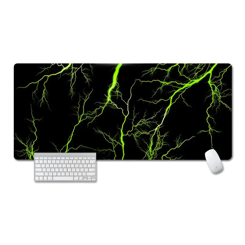 YSAGi Non-Slip Lightning Desk Mat & Mouse Pad