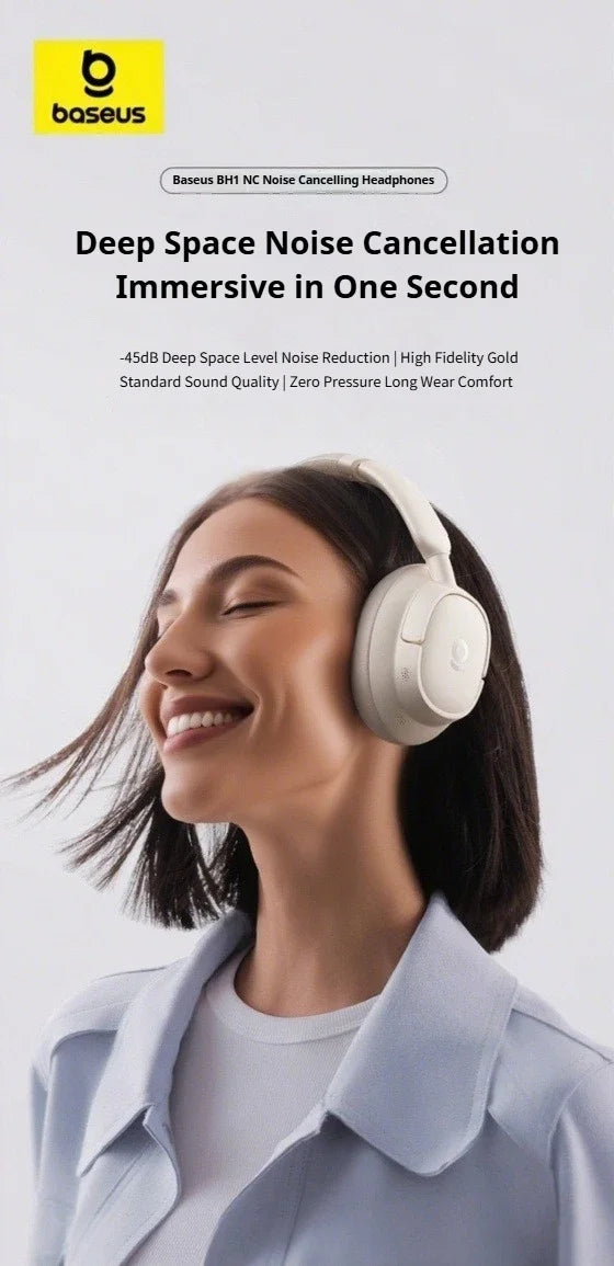 BASEUS BH1 NC ANC Bluetooth Wireless Headphones