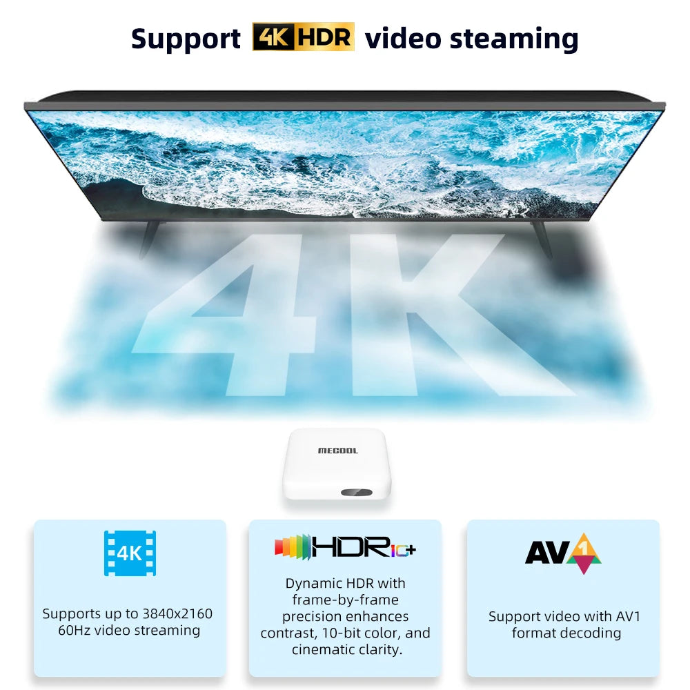 MECOOL KM2 4K Android TV Box with Google Assistant