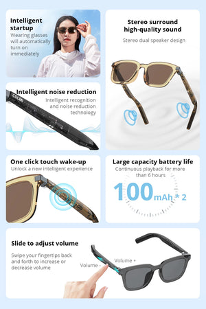 Bluetooth smart glasses for men