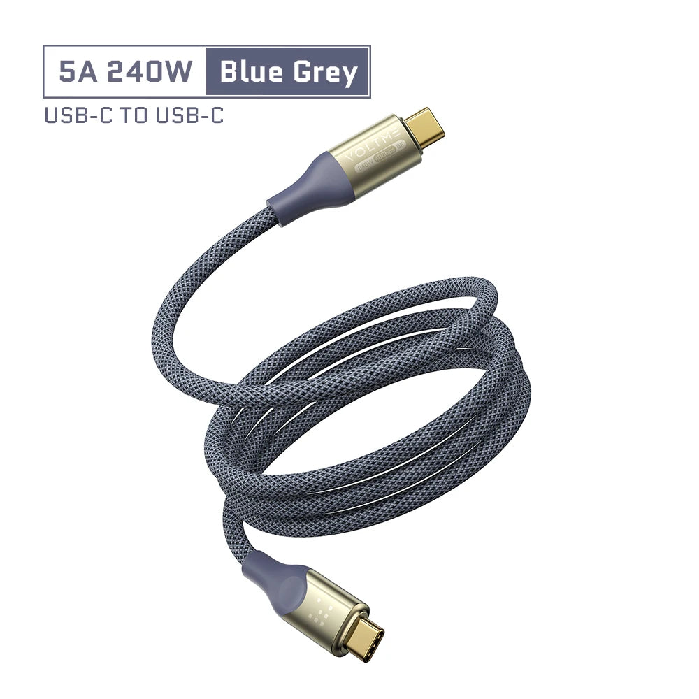 VOLTME 240W Type-C to Type-C Fast Charging and Data Cable