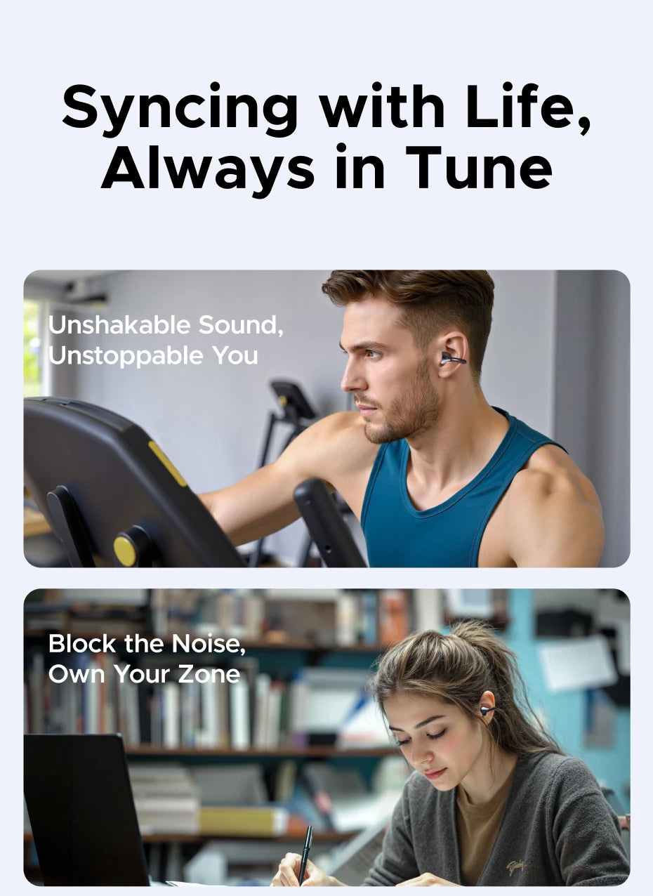 UGREEN ClipBuds Bluetooth Wireless Open Ear Headphones