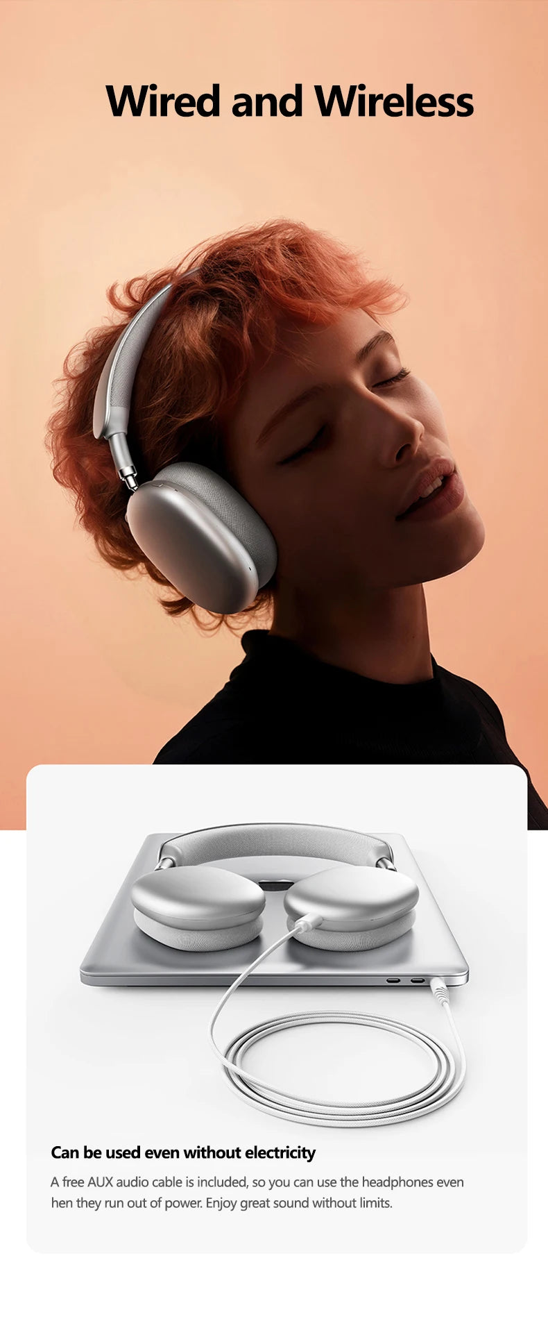 PICUN F8 Max Hybrid ANC Bluetooth Wireless Headphones