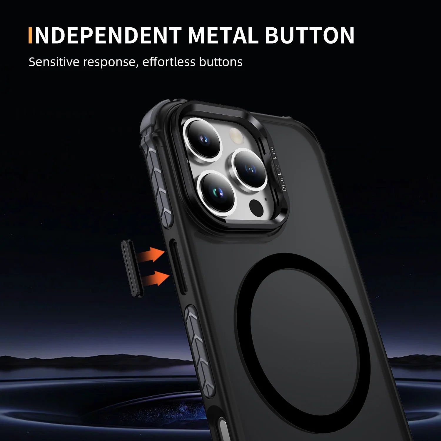 MagSafe Shockproof Armor Case for iPhone with Stand