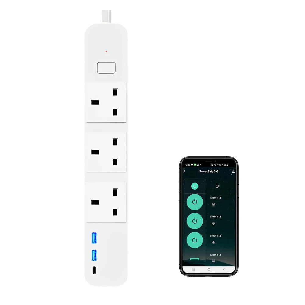 MELERY PS008 WiFi Smart Power Strip and Extension Lead for Google Home