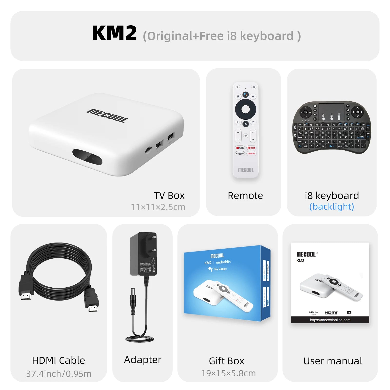 MECOOL KM2 4K Android TV Box with Google Assistant