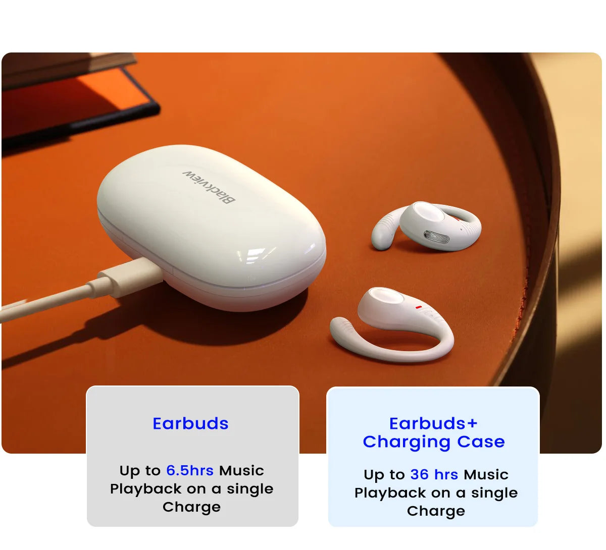 BLACKVIEW AirBuds 10 Bluetooth Wireless Open Ear Headphones