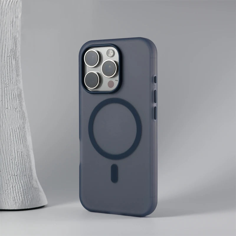 Frosted Translucent Magnetic Matte Case for Apple iPhone