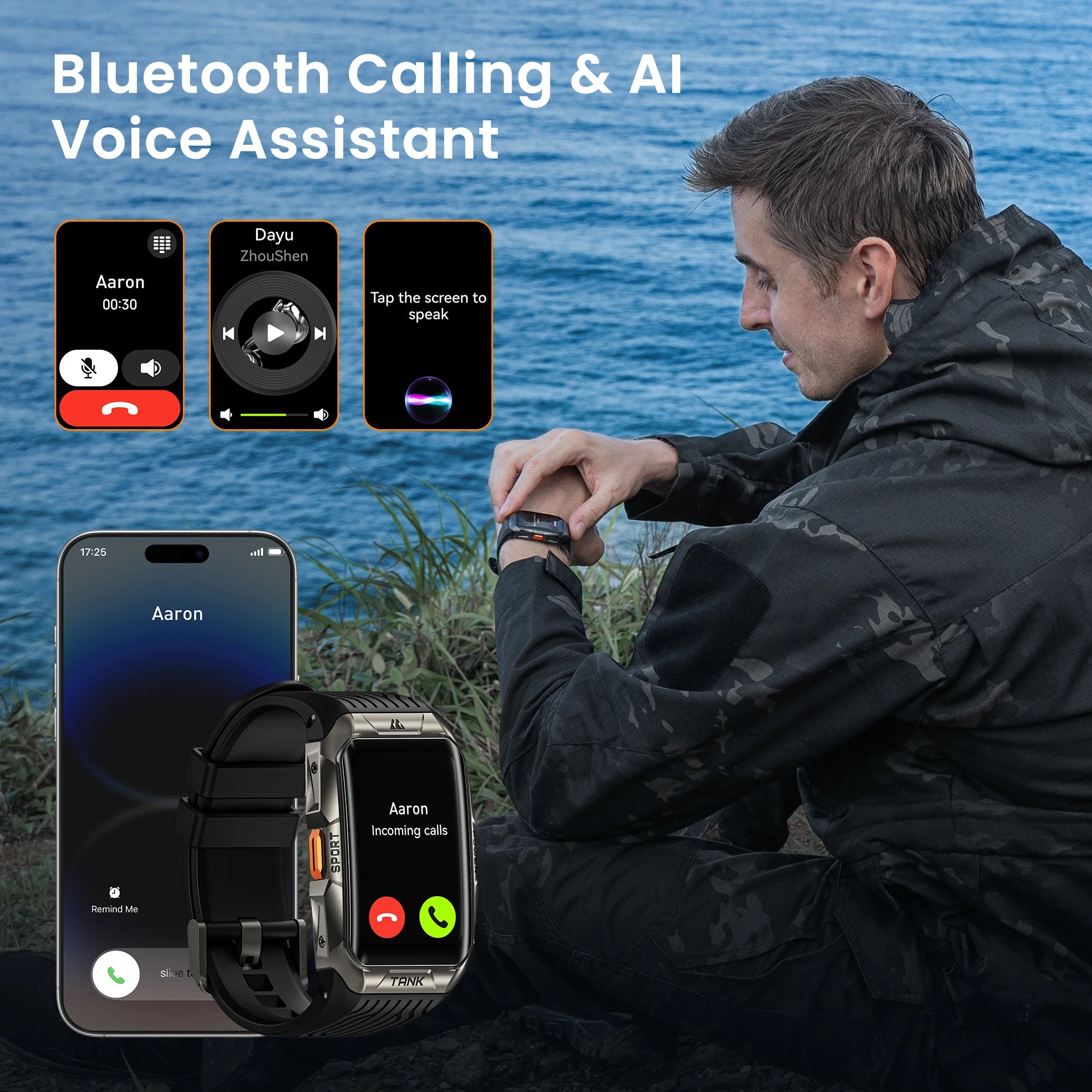 KOSPET Tank X2 Ultra 1.64" AMOLED GPS Smart Watch