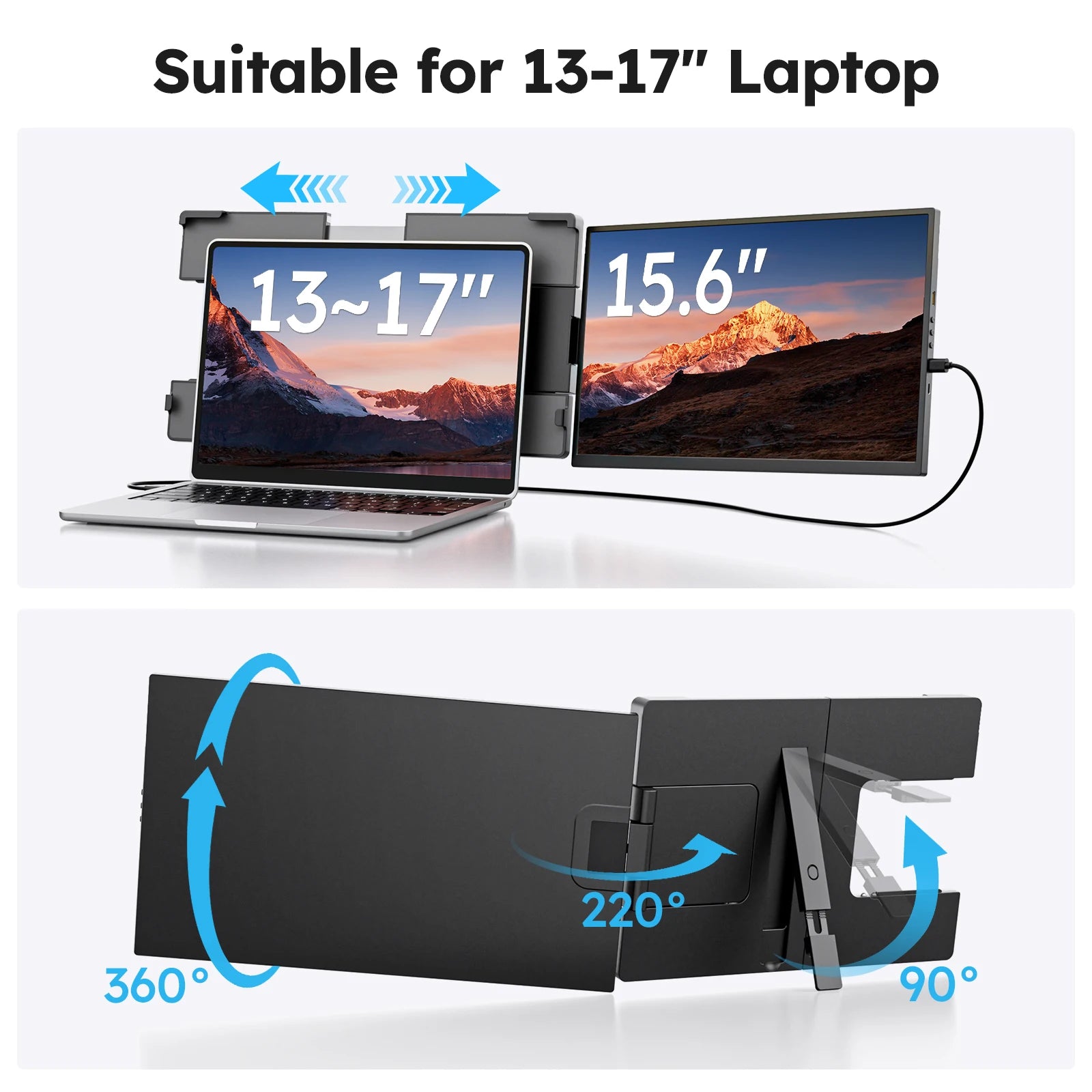 DOPESPLAY Full HD 15.6" IPS Portable Monitor and Laptop Screen Extender