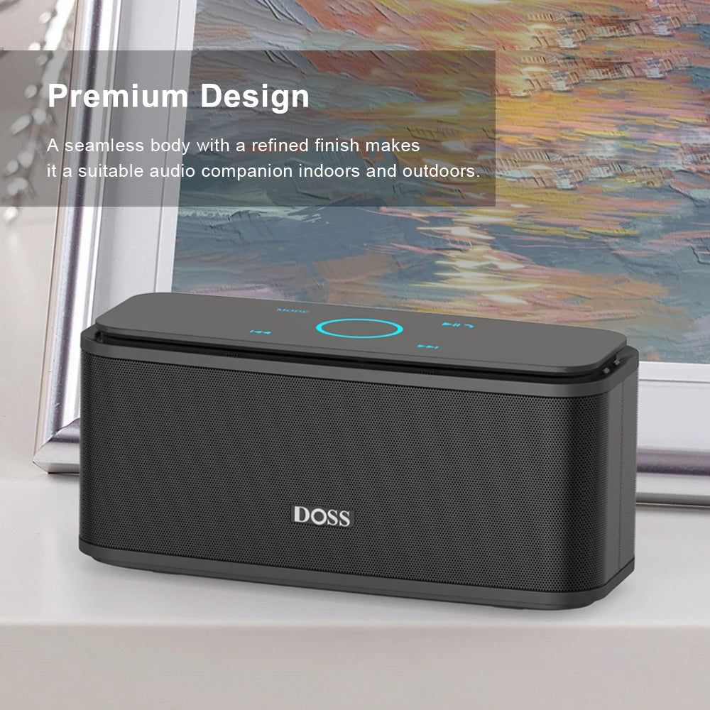 DOSS SoundBox Touch Portable Bluetooth Wireless Speaker