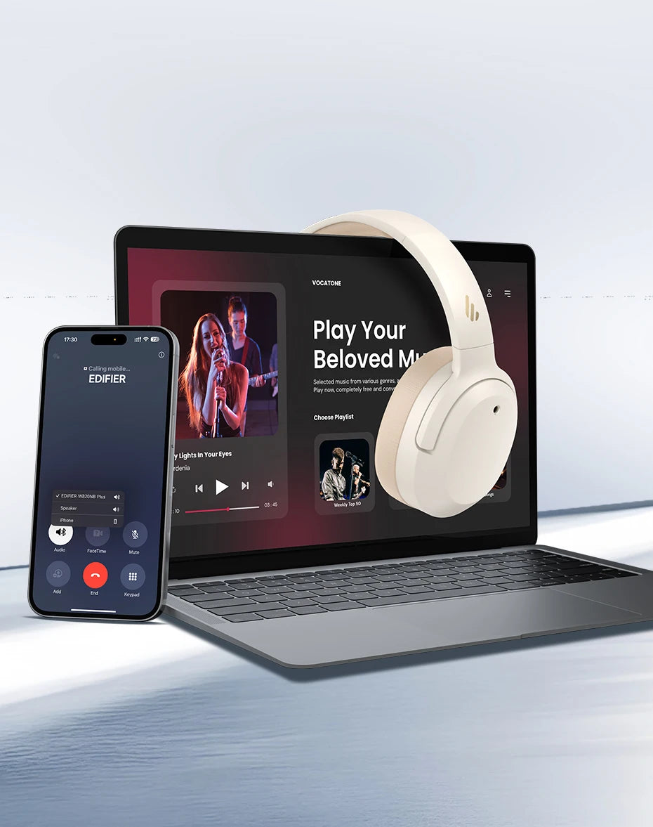 EDIFIER W820NB Plus Noise Cancelling Bluetooth Wireless Headphones