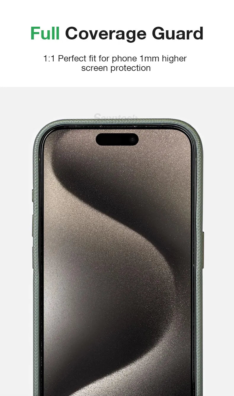 Leather Textured MagSafe Shockproof Case for Apple iPhone
