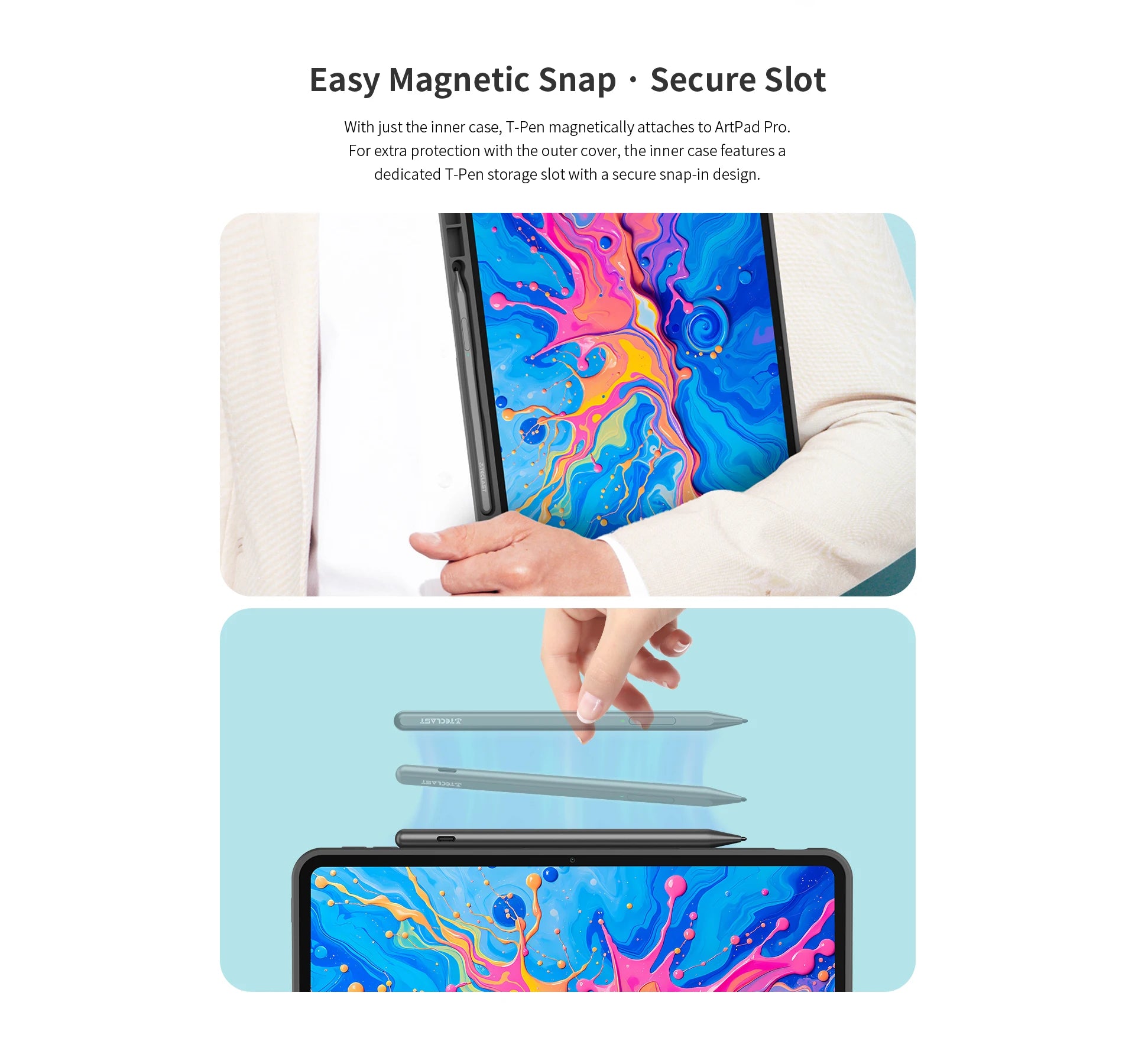 TECLAST Magnetic Rotating Case & Stand for Teclast Artpad Pro