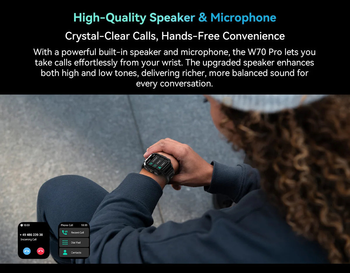 BLACKVIEW W70 2.01" Tactical Smart Watch