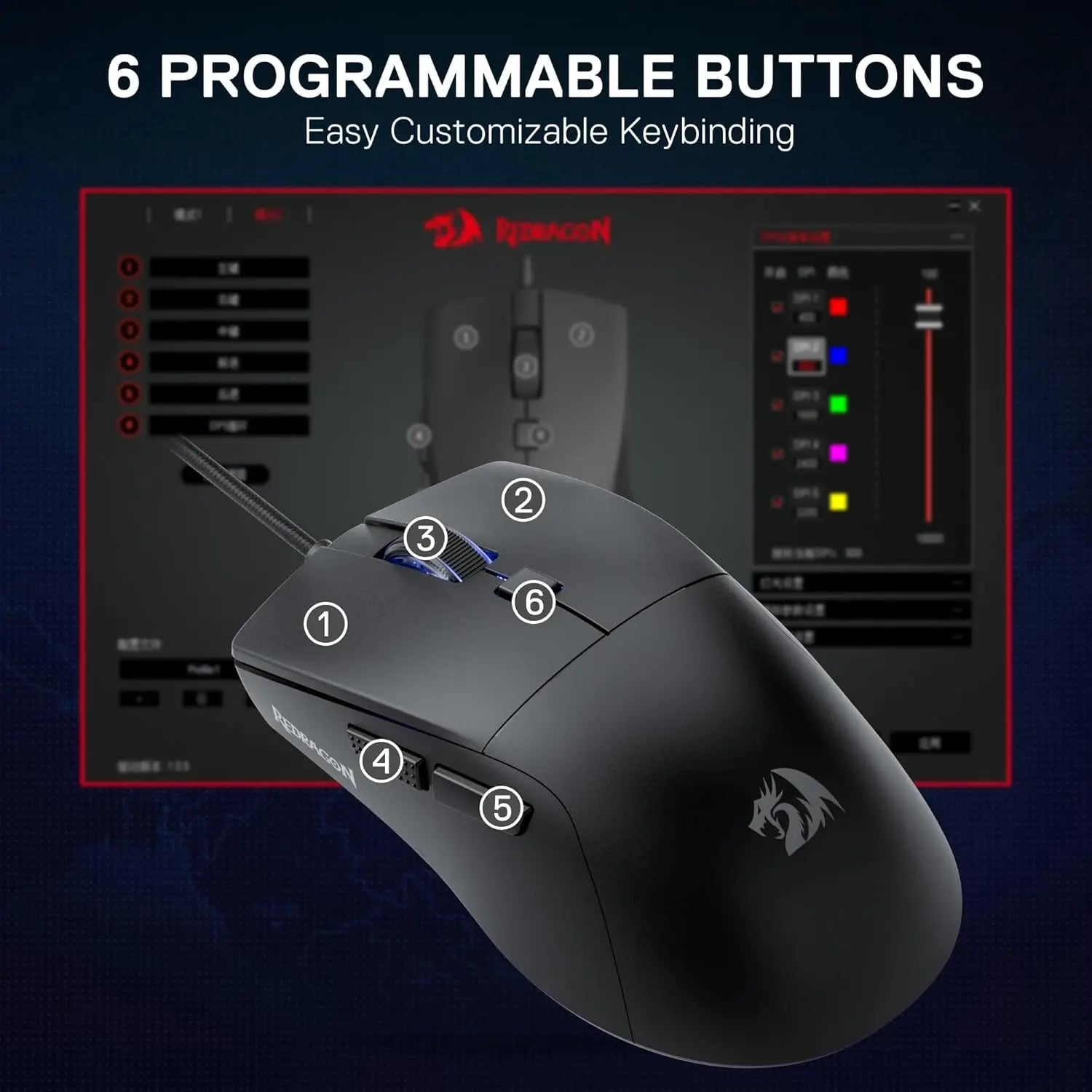 REDRAGON M618 Optical Wired Gaming Mouse