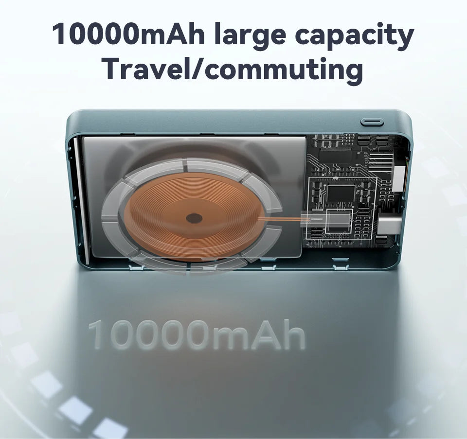 KUULAA Qi2 15W 10000mAh Magnetic Portable Charger and Power Bank