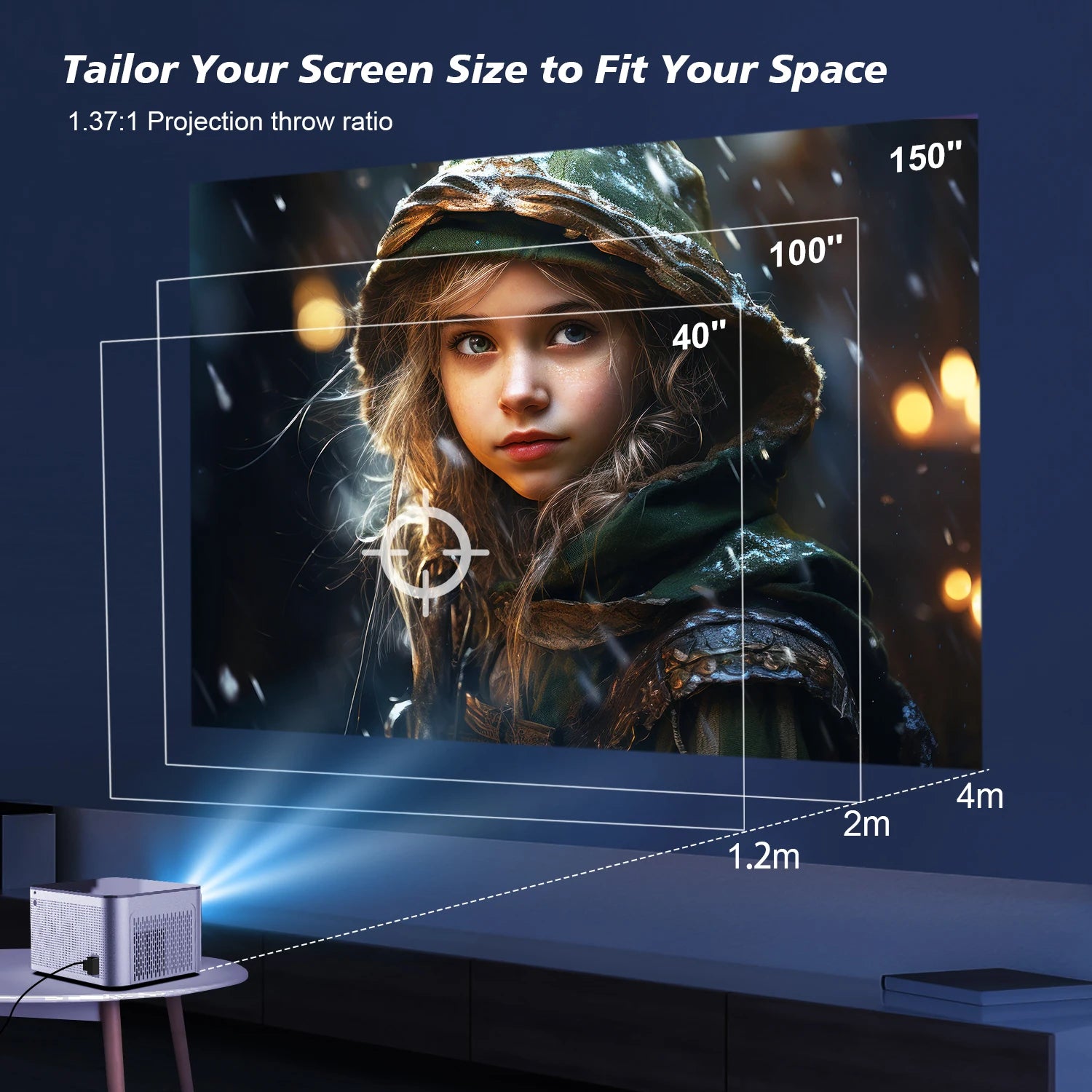 MAGCUBIC HY350 Pro Portable Bluetooth Home Cinema Projector