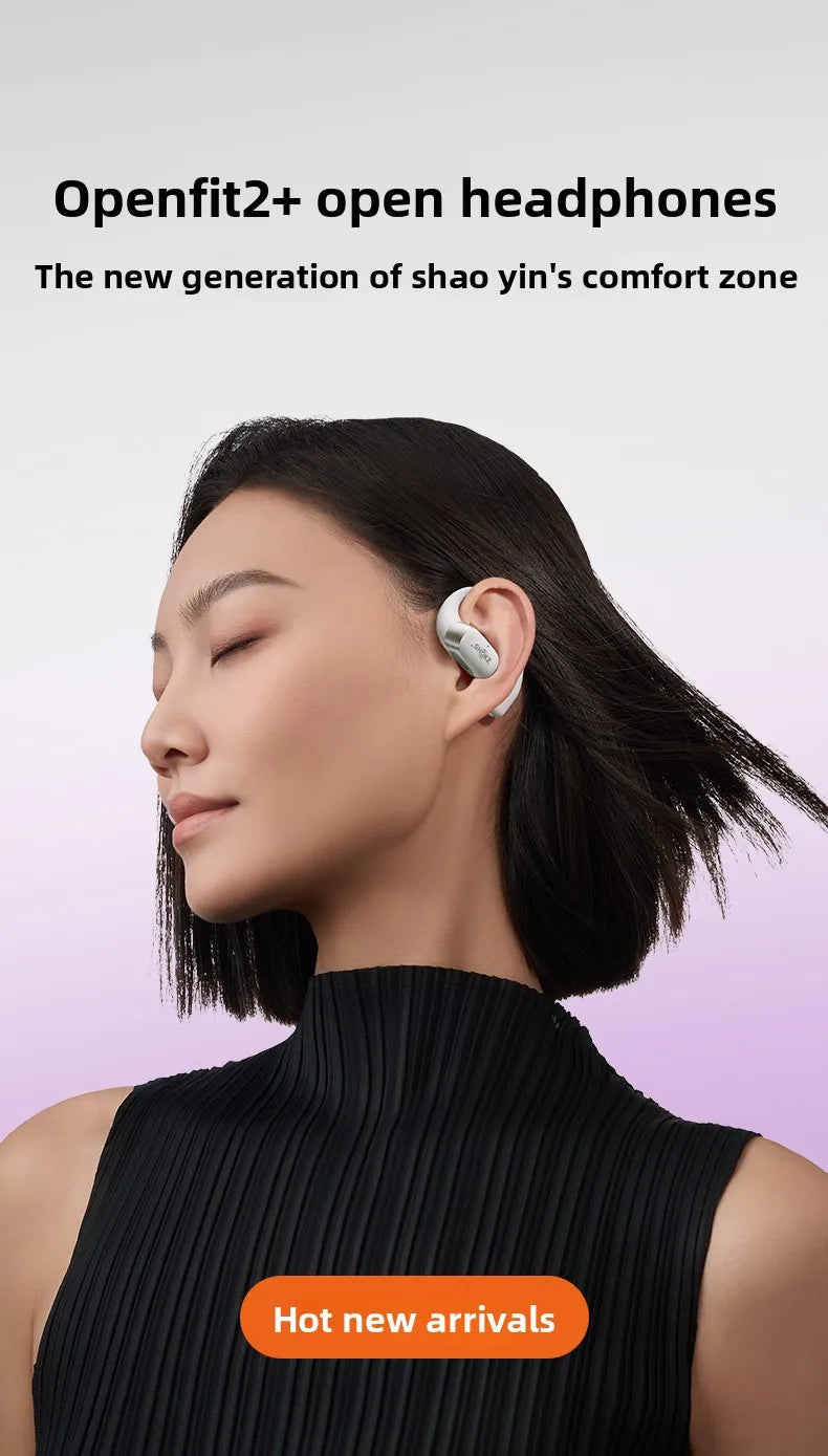 SHOKZ OpenFit 2+ Open-Ear Headphones