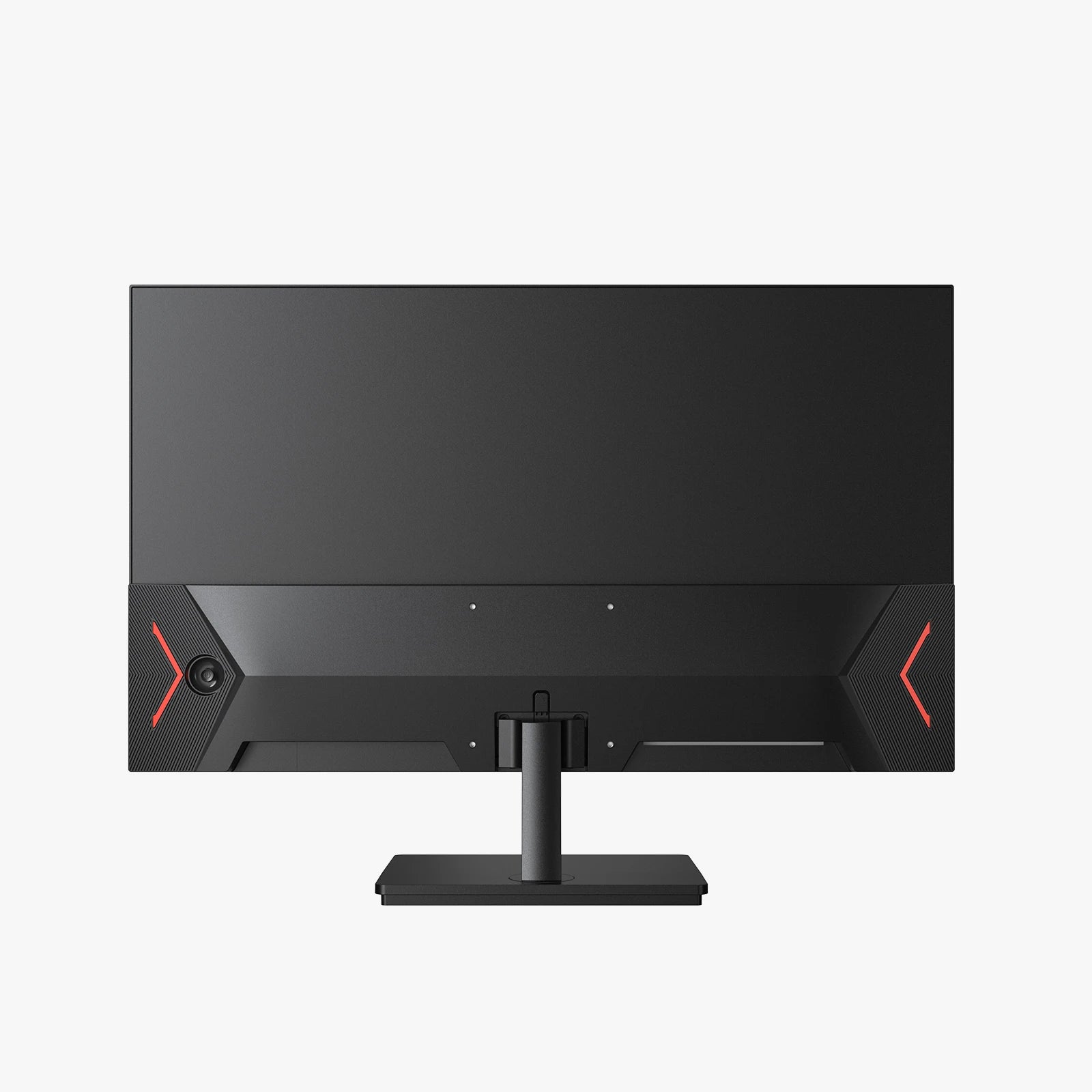 Gaming monitor with red accents on a white background