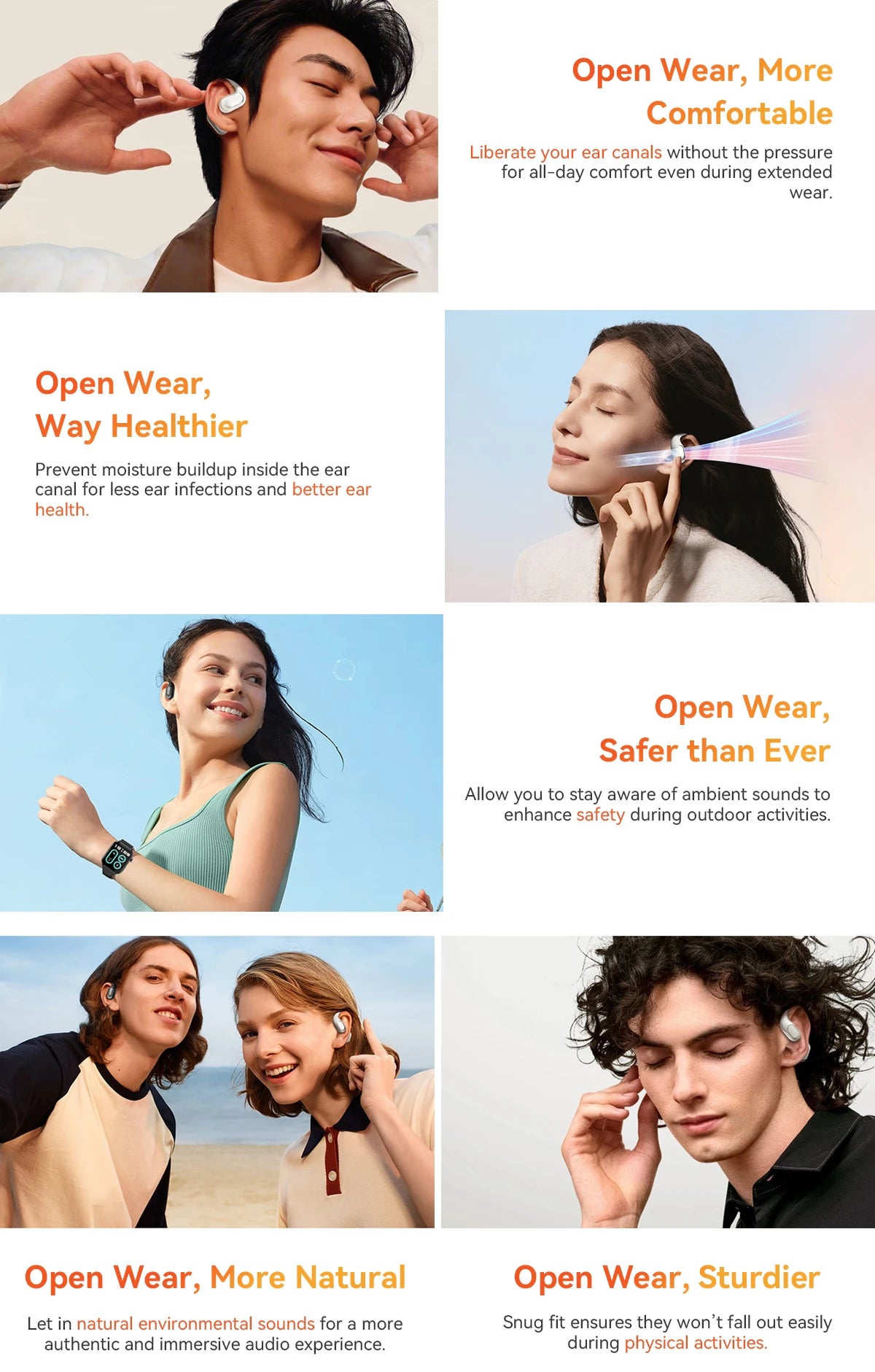 BLACKVIEW AirBuds 200 Bluetooth Wireless Open Ear Headphones