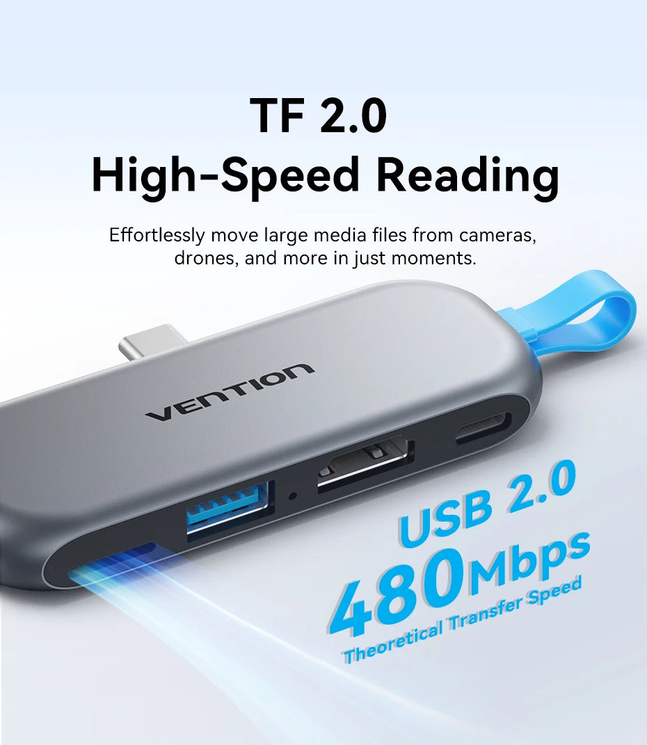 VENTION 4in1 Type-C Multiport Adapter and Docking Station