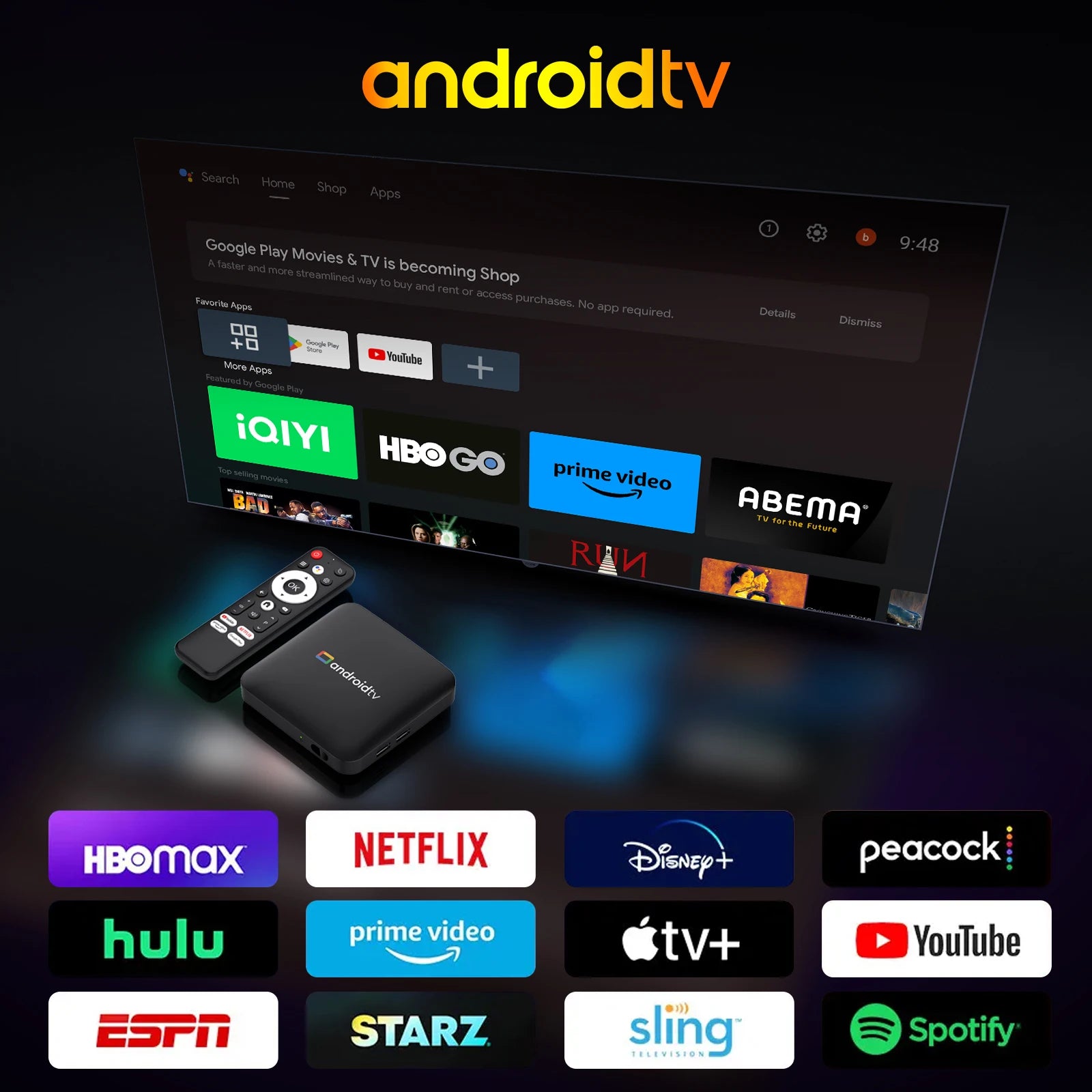 H96 Max 4K Android TV Box with Google Assistant