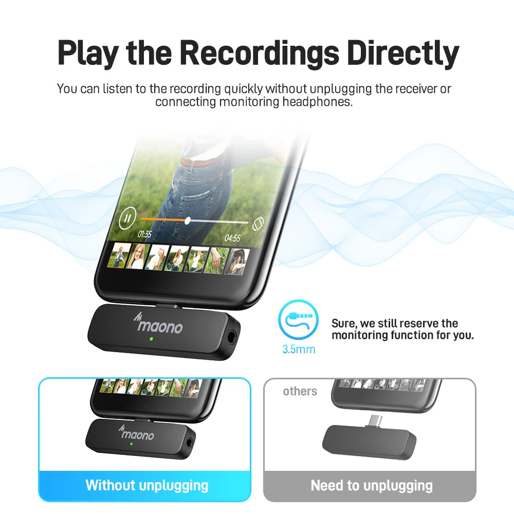MAONO WM600S Professional Lavalier Wireless Microphone