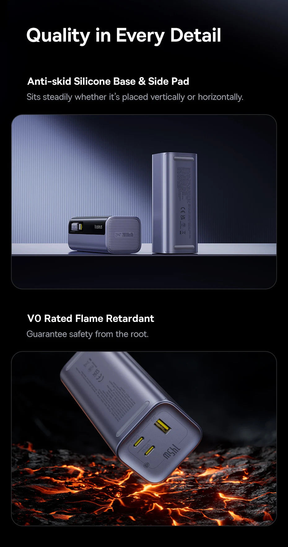 BASEUS EnerGeek GR11 20000mAh Fast Charging Portable Charger and Power Bank