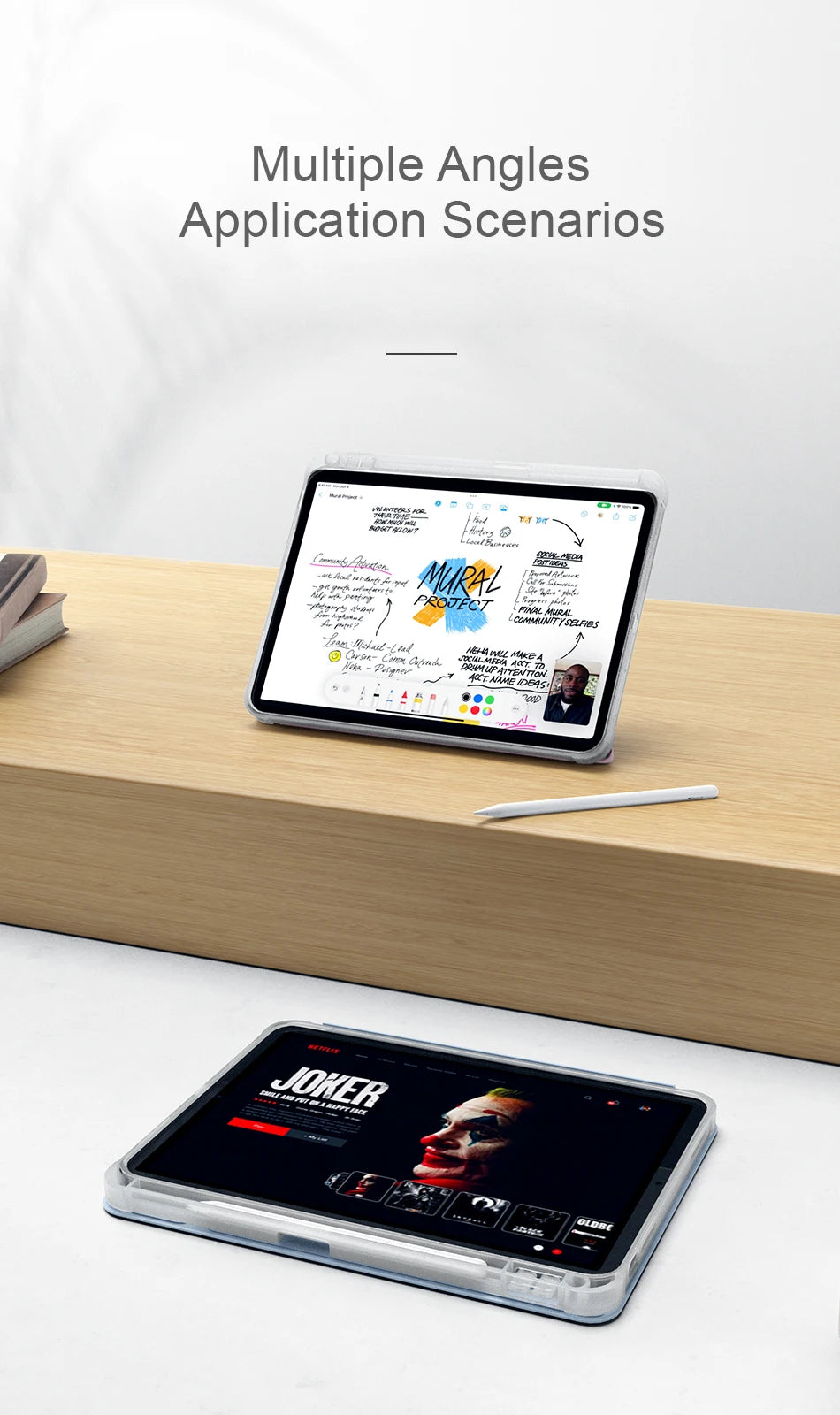 WiWU Tri-Fold Protective Case & Stand for iPad