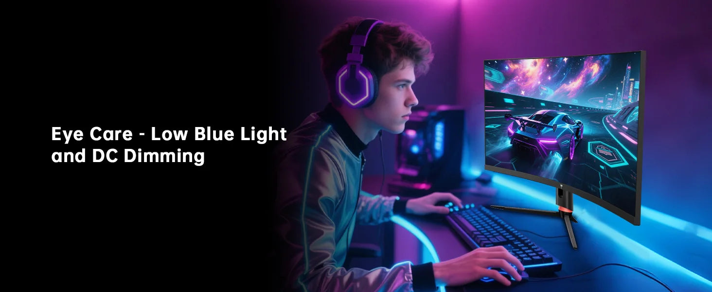 KTC 34" 180Hz UWQHD Curved Gaming Monitor - Black