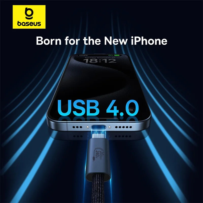 BASEUS Flash Series 240W Type-C to Type-C Charging and Data Cable