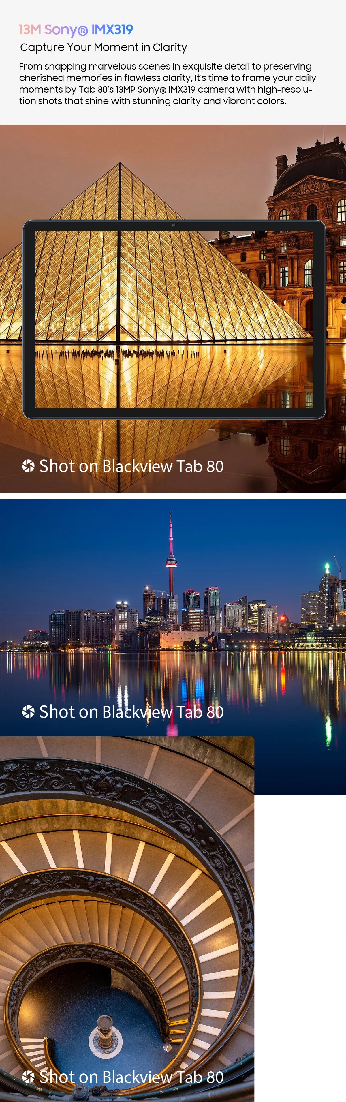 BLACKVIEW Tab 80 WiFi 10.1" HD Android Tablet - 128GB