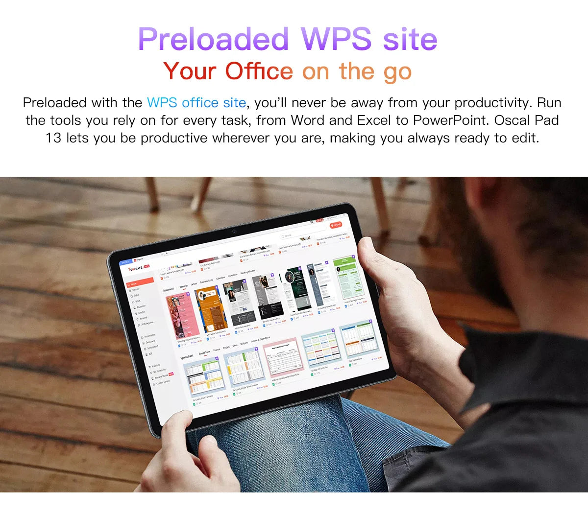 BLACKVIEW Oscal Pad 13 10.1" HD WiFi Android Tablet - 256GB