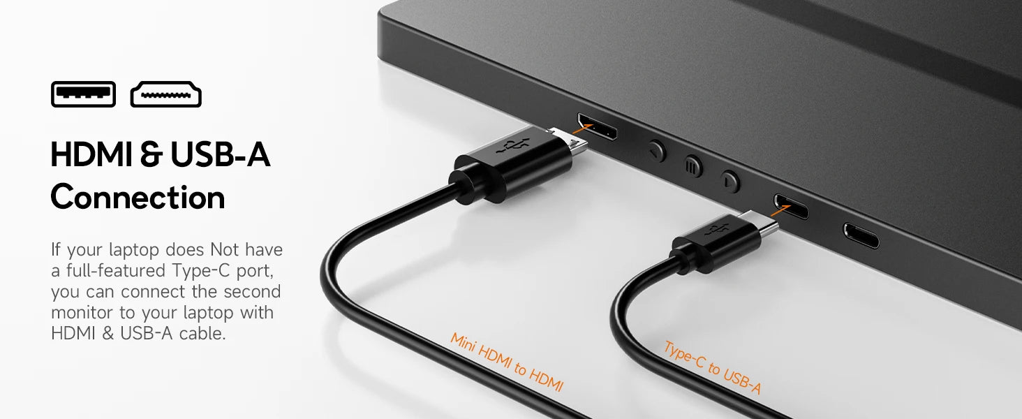 DOPESPLAY Full HD 14.1" IPS Portable Monitor and Laptop Screen Extender