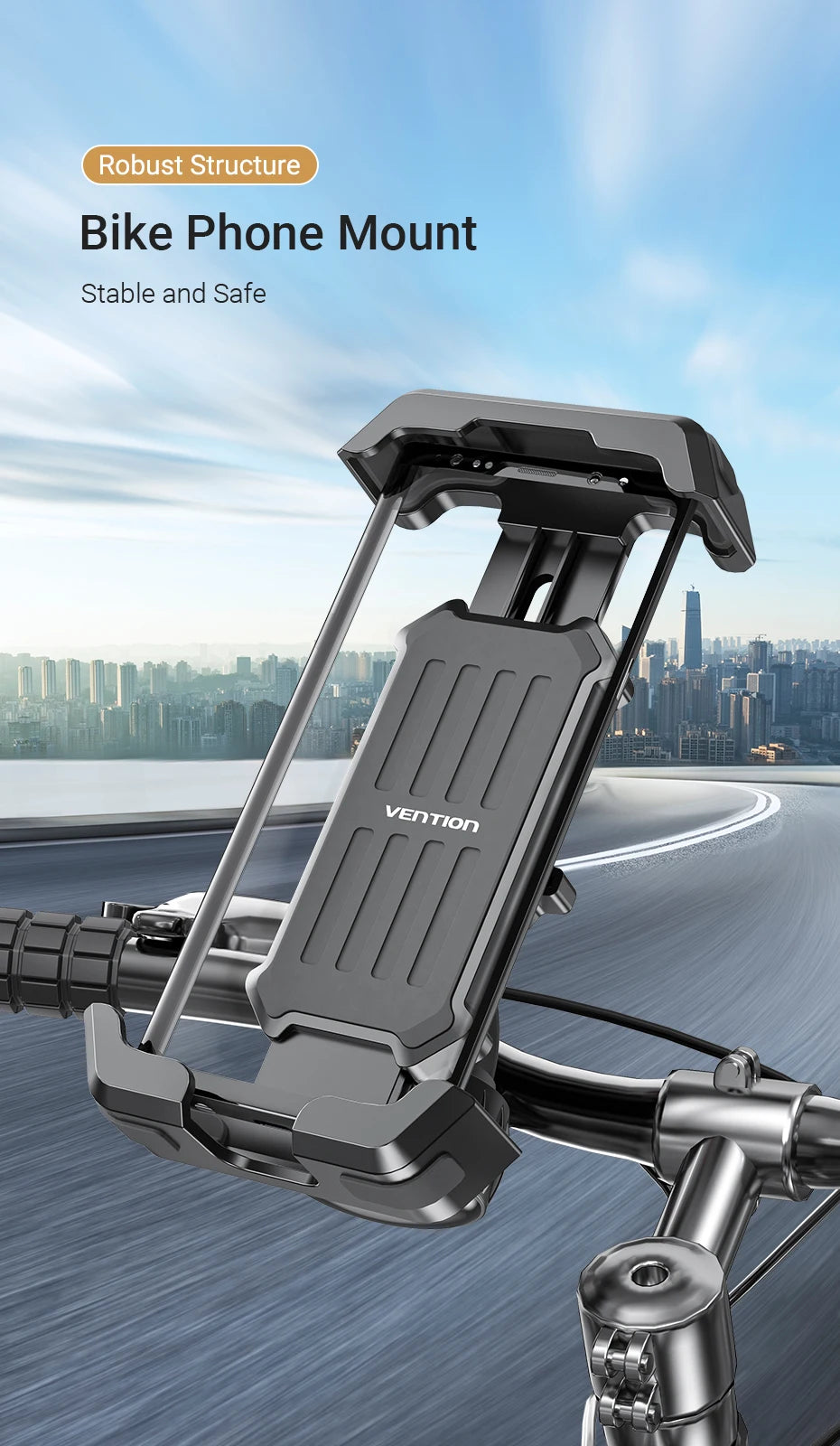 VENTION Universal Adjustable Bike Phone Mount