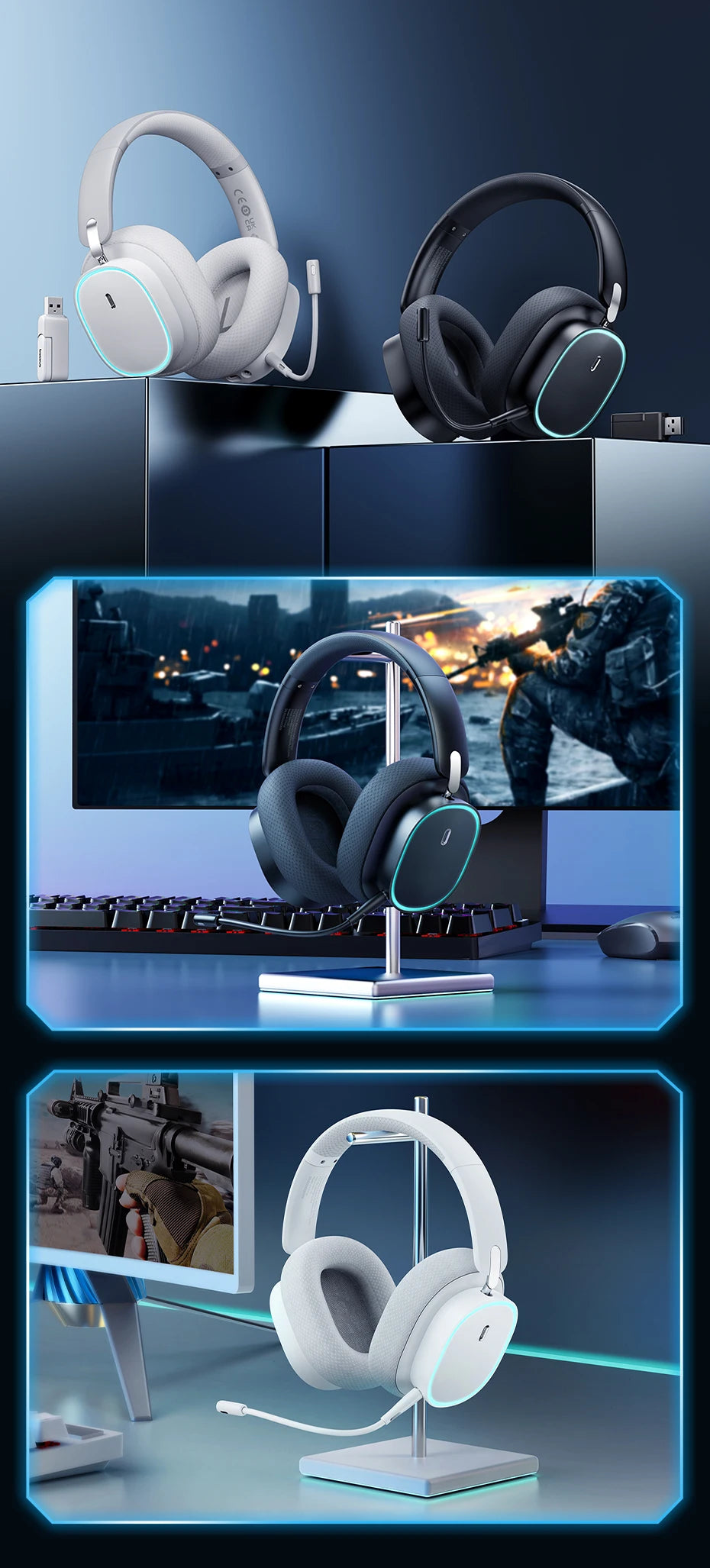 Gh02 BASEUS AeQur GH02 Bluetooth Wireless Gaming Headset