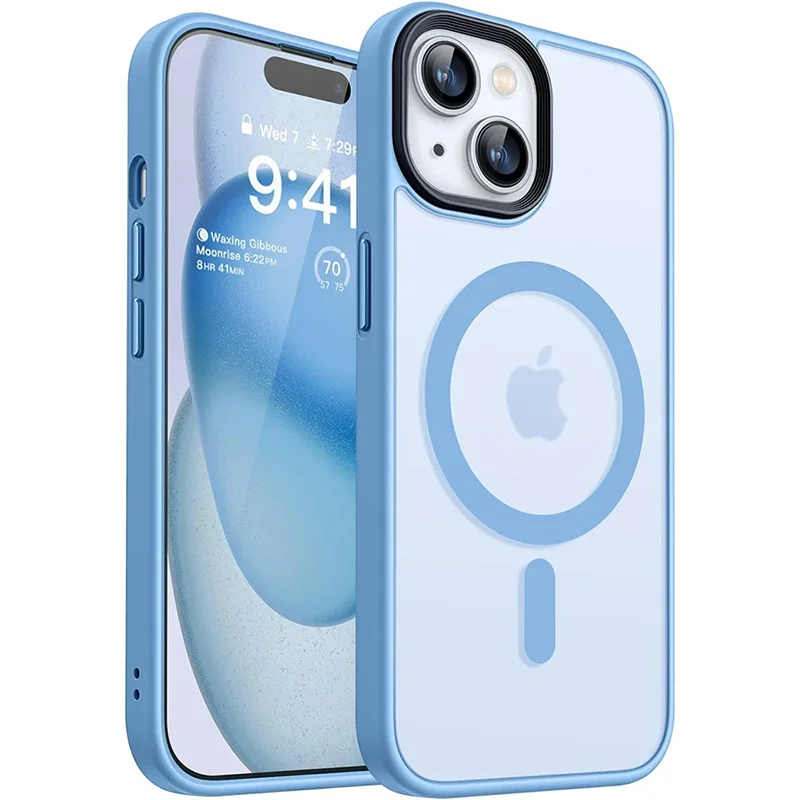 Translucent MagSafe Shockproof Hybrid Armor Case for iPhone