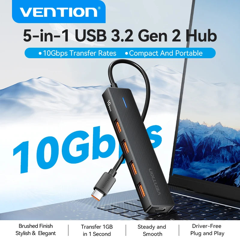 VENTION 5in1 Multiport Adapter Connection Hub