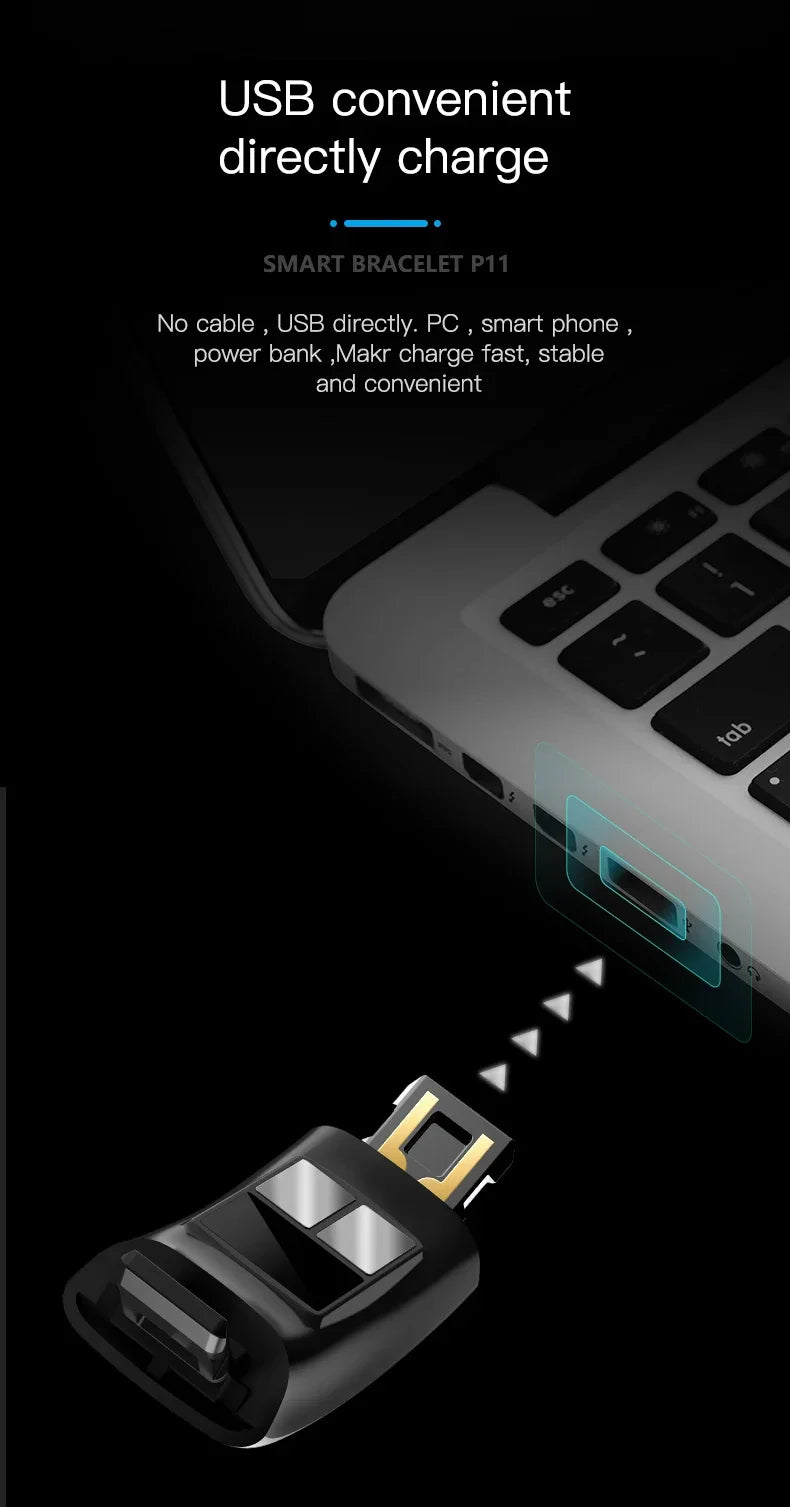 EFFEOKKI P11 Plus Smart Fitness Tracker