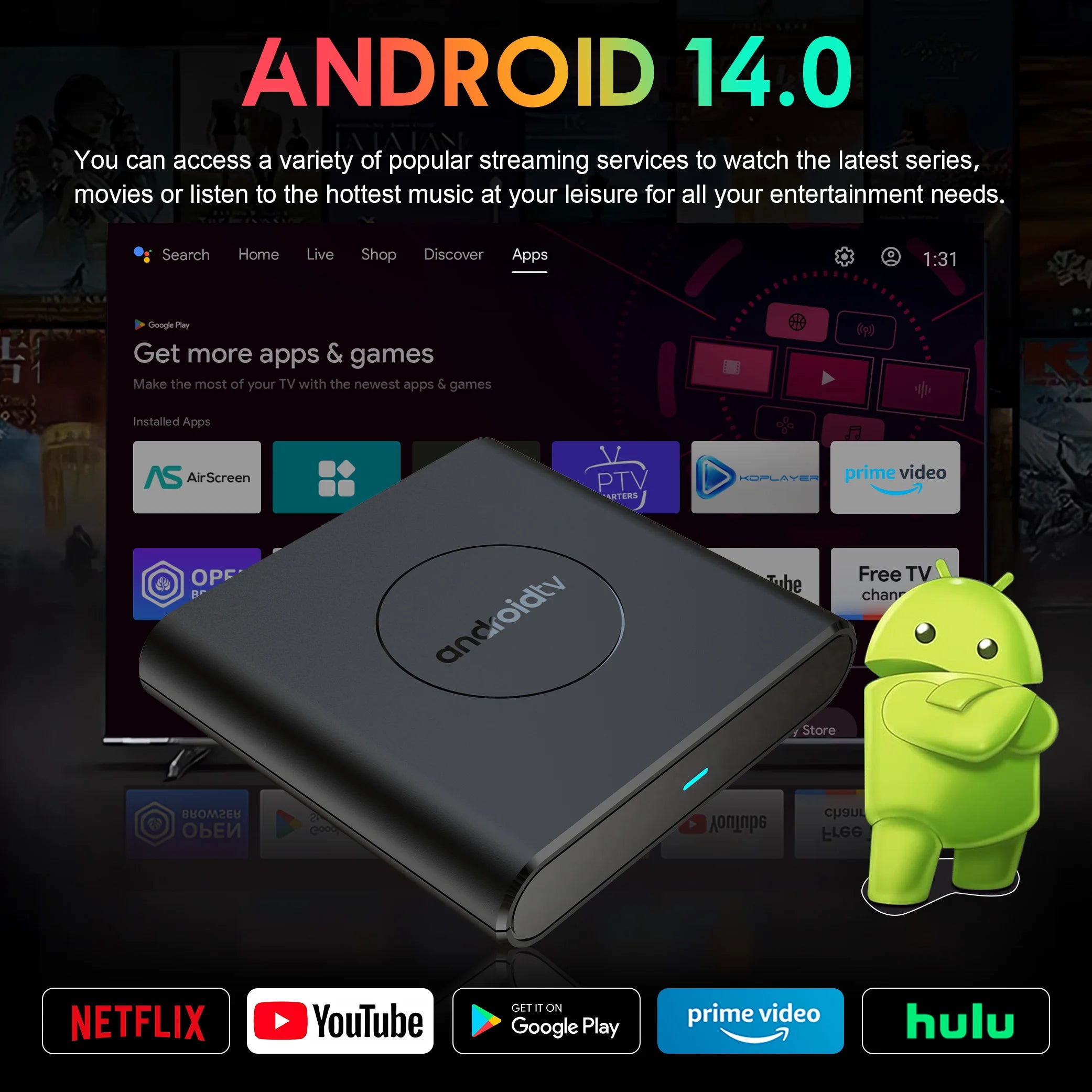 MORTAL T1 Pro 8K Android TV Box with Google Assistant