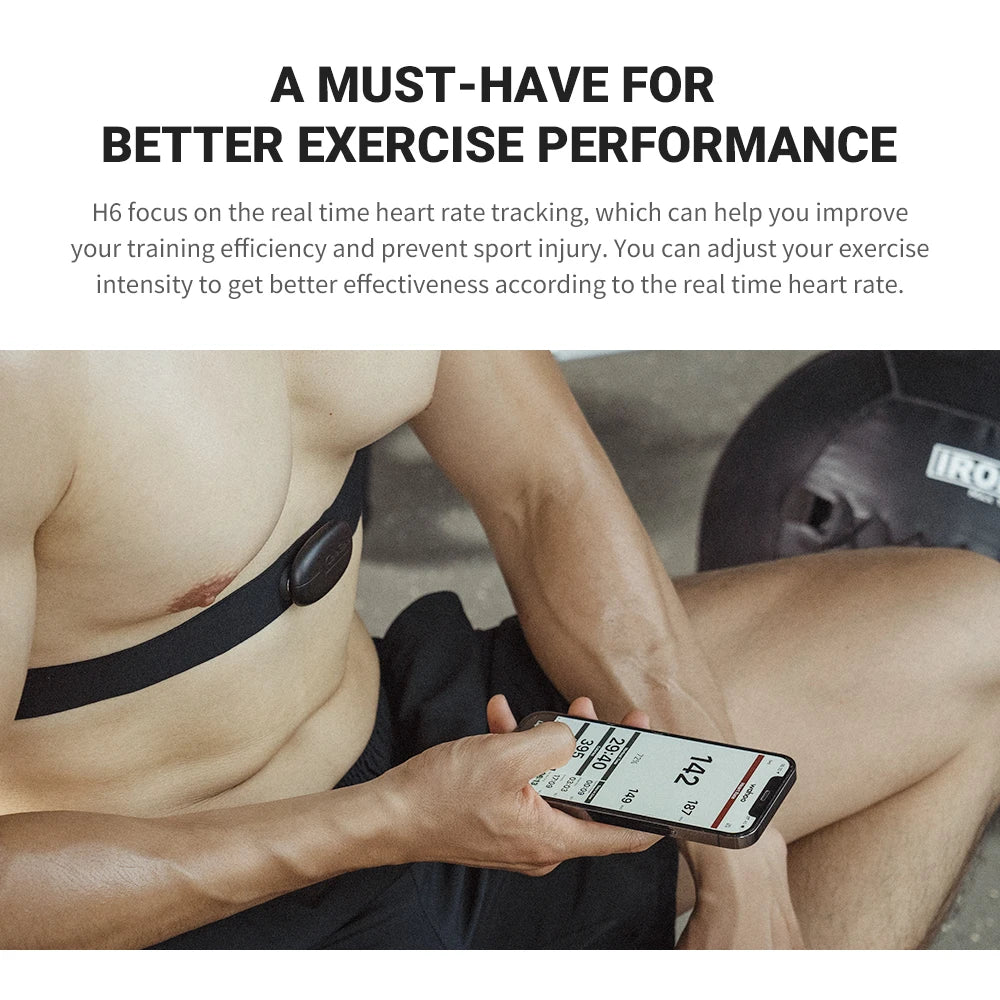 COOSPO H6 Heart Rate Monitor Armband and Chest Strap