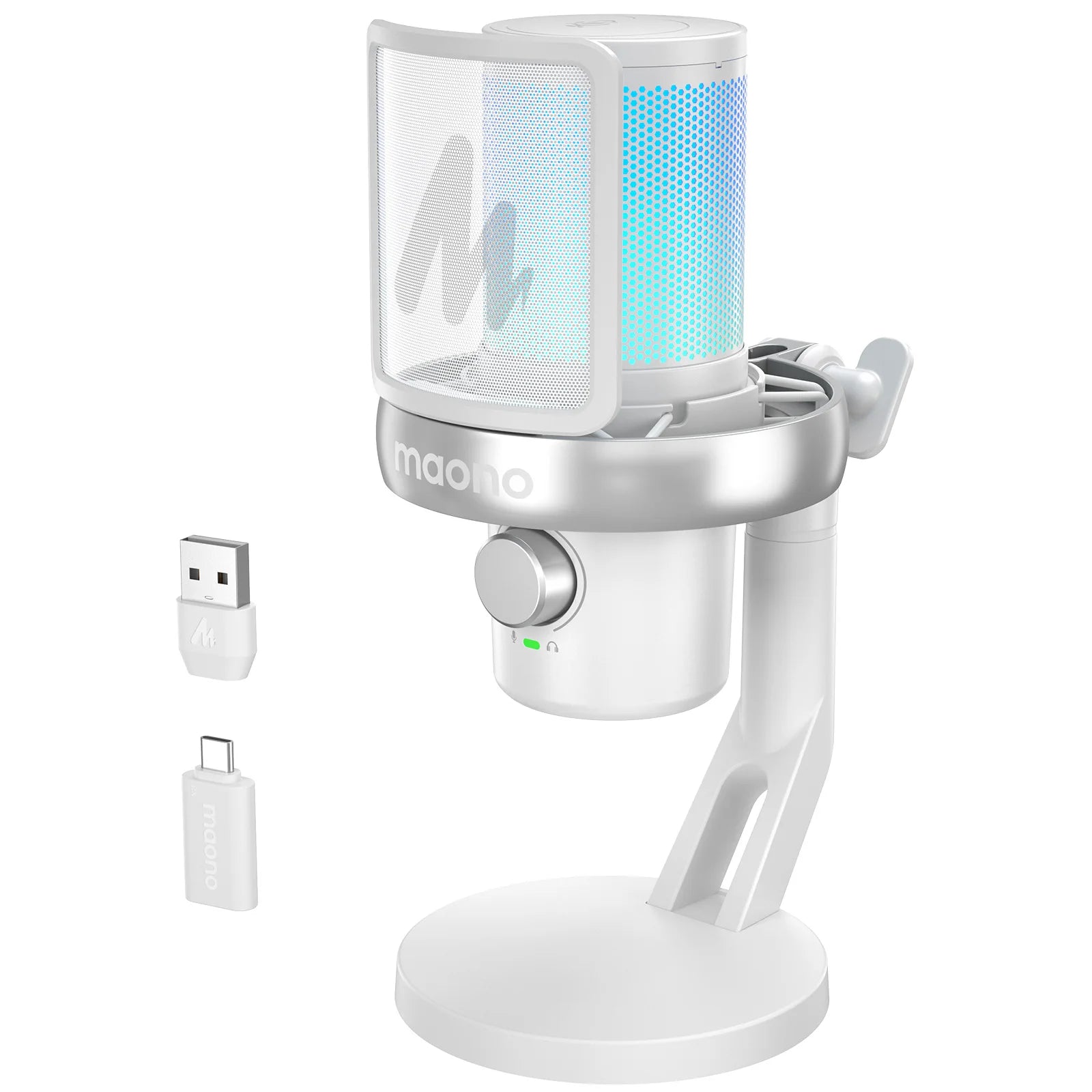 MAONO DM40 USB Streaming Microphone with AI Voice Changer