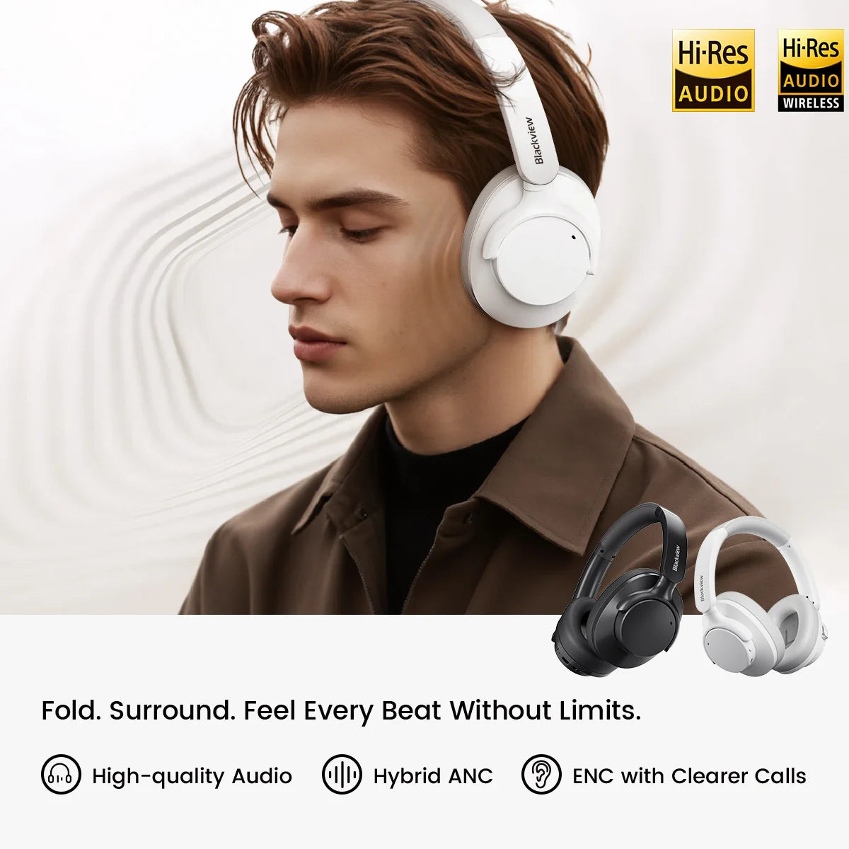BLACKVIEW FitBuds H1 Hybrid ANC Bluetooth Wireless Headphones