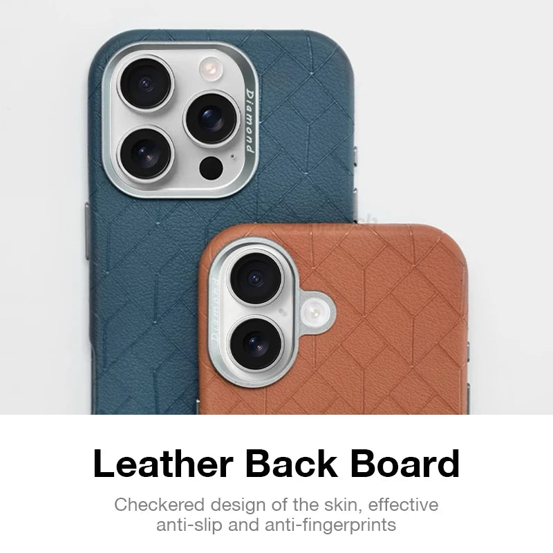 Patterned Leather MagSafe Case for Apple iPhone