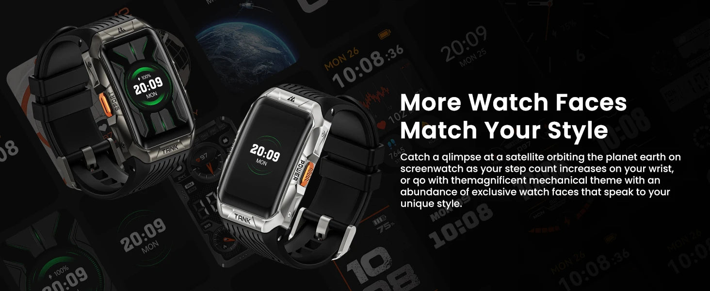 KOSPET Tank X2 Ultra 1.64" AMOLED GPS Smart Watch